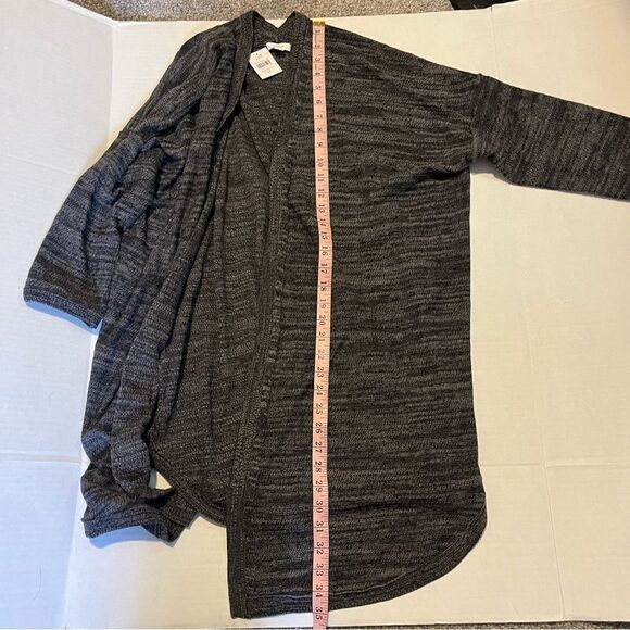 J. Jill, Pure Jill, Linen blend Heather textured open front cardigan, medium - Picture 9 of 10